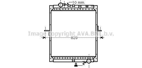 AVA QUALITY COOLING Радиатор, охлаждение двигателя ME2234